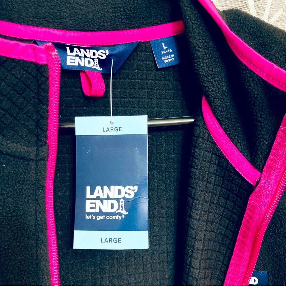 Lands End zip up fleece